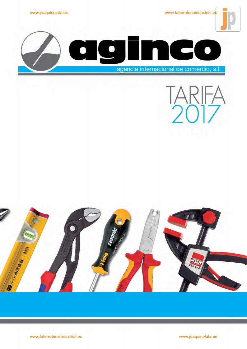 Aginco Catálogo Tarifa 2017