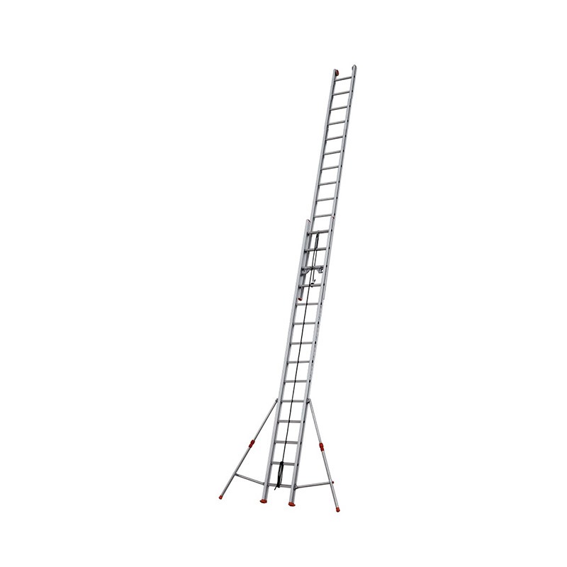 Escalera facal 2 tramos con cuerda roller 2 x 14