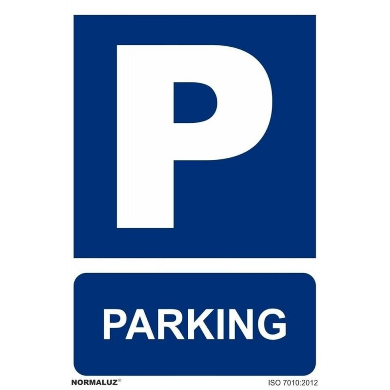 Señal pvc 21x30 cm parking